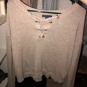 American Eagle sweater and shirt
